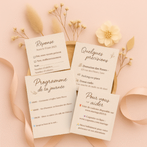 Coupons personnalisés faire-parts