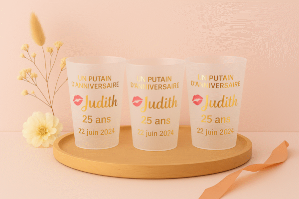 Gobelets anniversaire " Un putain d'anniversaire"