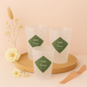 Gobelets anniversaire baptême mariage personnalisé, scintillant